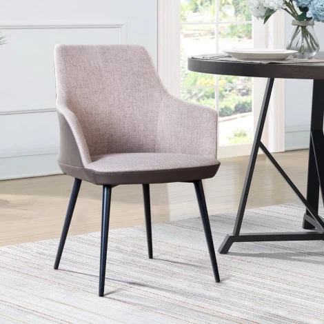 Стул с подлокотниками Top Concept Frank, рогожка комби бежевый