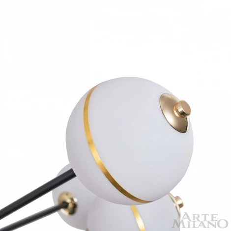 Потолочная люстра на штанге Arte Milano 272069/8 BK (LED, 220V, шарики)