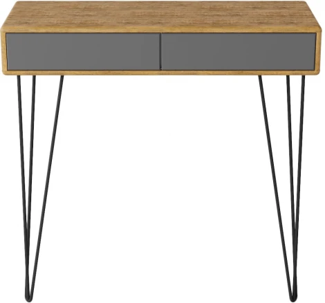 Стол-консоль Телфорд дуб американский/графит Mebelik арт.007022