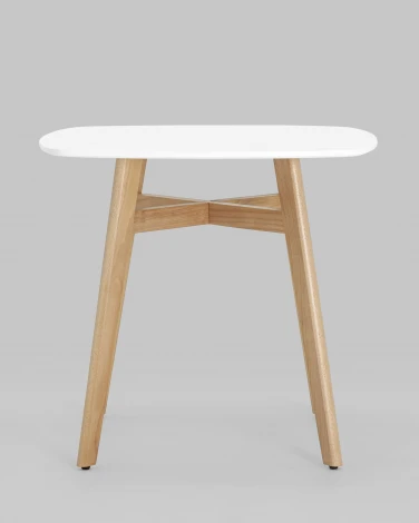 Стол обеденный Stool Group Target 80*80 белый ножки массив бука УТ000005563