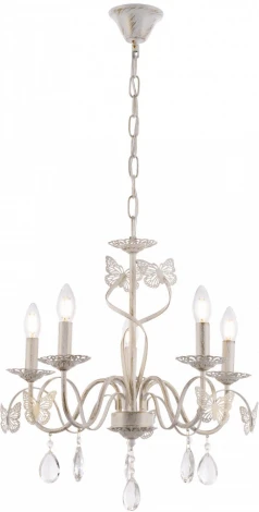 Подвесная люстра Arte Milano AM346179 346179/5 WT+G (220V, подвески, на цепи, подсвечник, свеча)