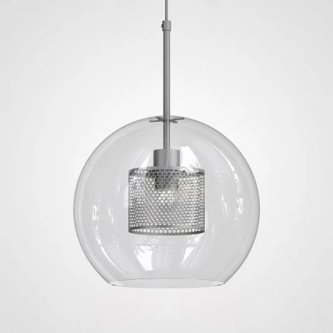 Подвесной светильник Catch Silver D24 ImperiumLoft Catch01 (186709-26) (220V, на проводе, шар)