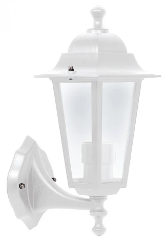 Бра уличное Horoz Erguvan, 1 плафон, белый с прозрачным