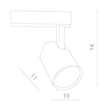 Трековый светильник Arte Lamp Amico A1820PL-1BK