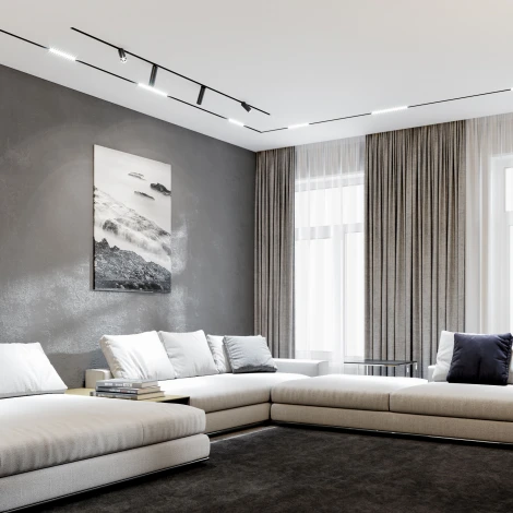 Трековый светильник магнитный 48V 8W 4200K Porte (черный) 85507/01 Slim Magnetic R07 Elektrostandard (LED, круглые)