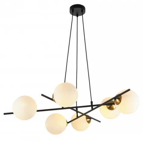 Подвесная люстра MyFar Ilana MR2160-6P (220V, на проводе, шарики)