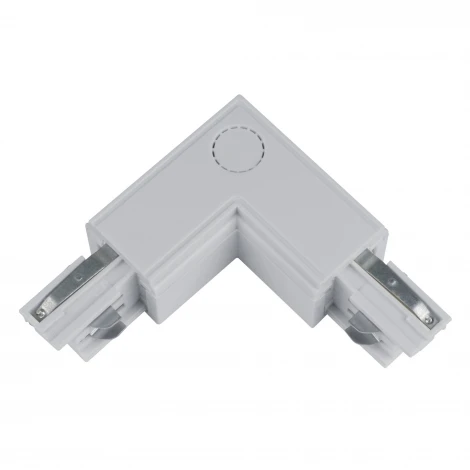 Соединитель для шинопроводов L-образный, внутренний Uniel UBX-A22 SILVER 1 POLYBAG