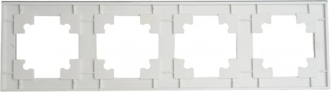 Рамка на 4 поста (белый) Stekker Катрин 49597