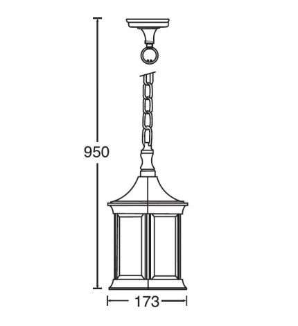 Уличный светильник подвесной Oasis Light Bern 2 S 89805