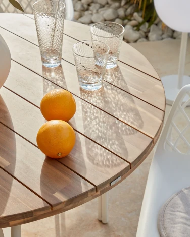 Обеденный стул La Forma (ex Julia Grup) Quinn (Белый/ Полипропилен,Пластик,Металл,Сталь)