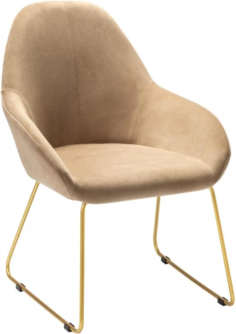 Кресло Kent Diag beige/Линк золото R-Home арт.410119134h_Diagbeige_золото_линк