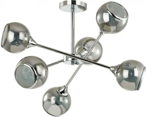 Потолочная люстра на штанге Lumion Sandra 4530/6C (220V, шарики, молекулы)
