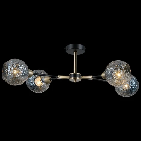 Потолочная люстра на штанге ILLUMICO IL0253-4CSQ-79 BK AB (220V)