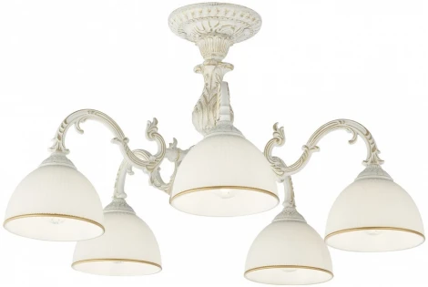 Потолочная люстра на штанге Arte Milano AM346410 346410/5 WT+G (220V)