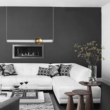 Подвесной светильник Lumien Hall Greniya LH8023/1PD-GD-WT