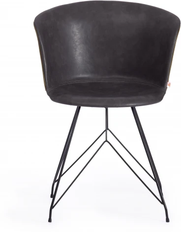 Обеденный стул Tetchair KRANZ (Экокожа,Пластик /Серый)