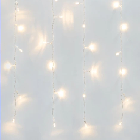 Занавес светодиодный, 3х2м. 160 светодиодов, теплый белый свет Uniel ULD-C3020-160/DTA WARM WHITE IP20