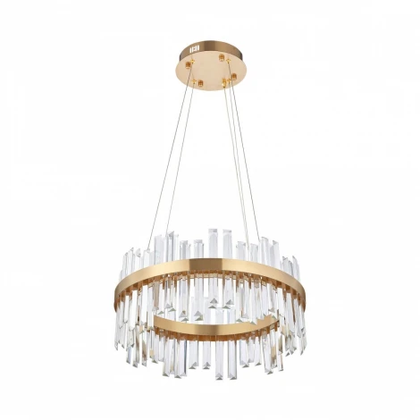 Подвесная люстра Arte Milano Venezia 312033/D500 BS (регулировка яркости, LED, 220V, хрусталь, пульт управления, на тросе, круглые)