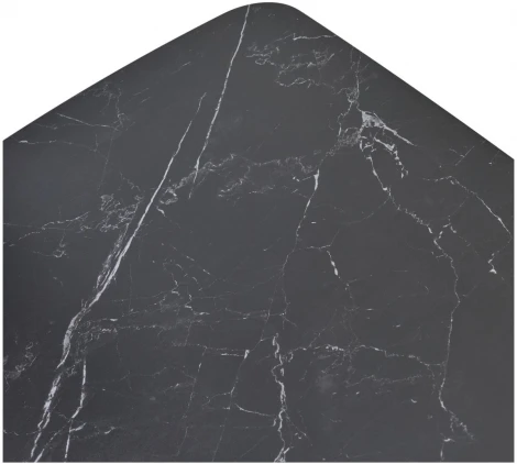 Стол M-City BLANCO 160 MATT BLACK MARBLE SOLID CERAMIC / Орех