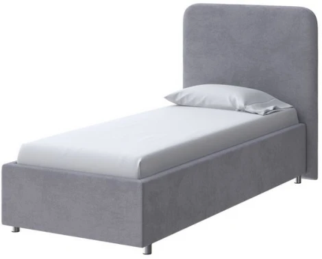 PROxSON Кровать Олаф (Ткань: Велюр Teddy Мокрый асфальт) 90x200