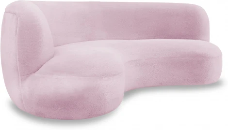 Диван Patti 2400 ОГОГО (арт.853241), (Мех/Розовый)