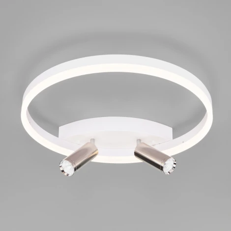 Спот Wi-Fi Eurosvet 90247/3 белый / хром (LED, 220V, управление смартфоном, голосовое управление, умный дом - Minimir Home, Алиса, Маруся, Салют, кольцо)