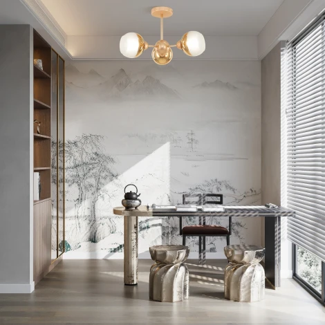 Потолочная люстра на штанге Arte Milano Napoli-327007 327007/3 GD (220V)