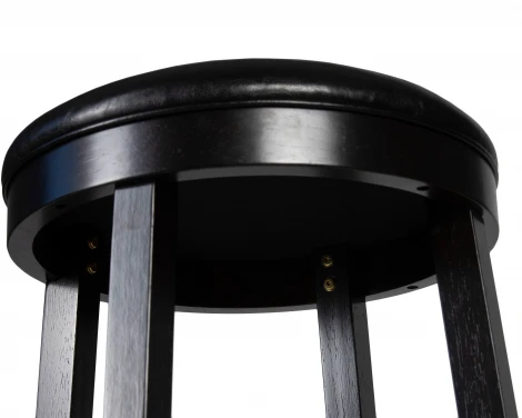 Круглый барный табурет DOBRIN BOB BAR (капучино, черный)