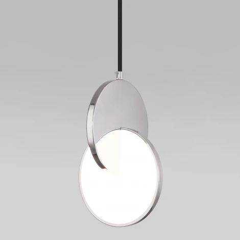 Подвесной светильник светодиодный Eurosvet Lang в стиле лофт 50225/1 LED хром (220V, на проводе)