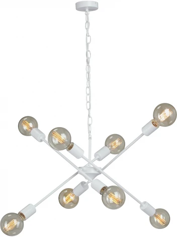 Подвесная люстра Vitaluce V4750-0/8, 8xE27 макс. 40Вт (220V, на цепи)