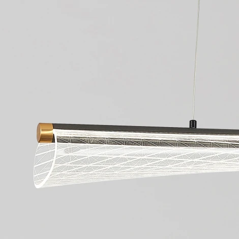 Подвесной светильник Natali Kovaltseva INNOVATION STYLE 83140 с пультом ДУ, моб. приложением 80W, золото, LED (регулировка яркости, 220V, на проводе)