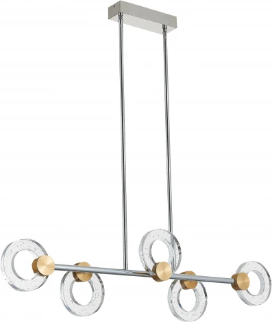 Потолочная люстра на штанге Simple Story 1082 1082-LED20PL (220V, хрусталь, кольцо)