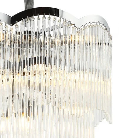 Подвесная люстра ярусная Stilfort Seauty 2121/09/12P (220V, хрусталь, на цепи, круглые)