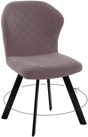 Стул DikLine 339 поворотный B5 LATTE, ножки черные