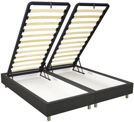 PROxSON Кровать Tallinn Boxspring Lift (Ткань: Рогожка Savana Camel (бежевый)) 180x200