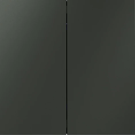 Выключатель с самовозвратом двухклавишный (титан) Voltum S70 VLS020606