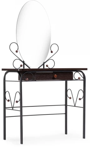 Туалетный столик Woodville Клео 3 черный / венге 446223