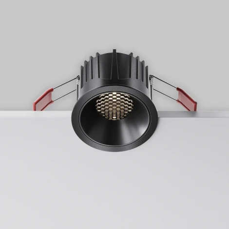 Встраиваемый светильник Maytoni Alfa LED DL043-01-15W4K-RD-B-1 (220V, круглые)