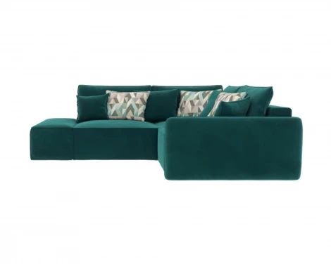 Диван угловой изумрудный D1 Портленд AAA41308009 Premier 19