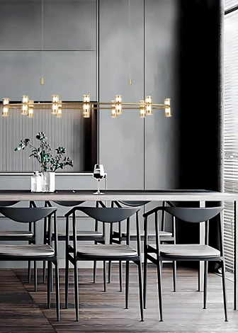 Подвесная люстра светодиодная Mizi'en Flow MZ46406S-L10 (220V, на тросе)