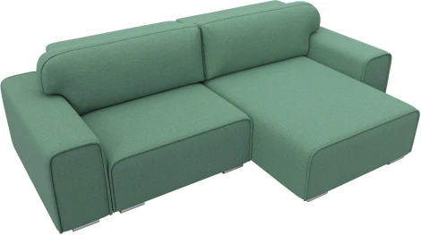 Диван угловой Лига-029 правый угол (Зеленый/Рогожка) Лига Диванов арт.121934