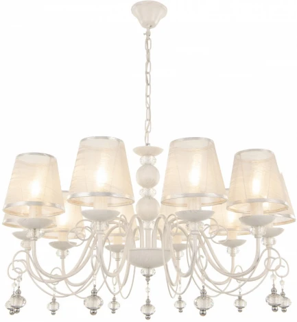 Подвесная люстра Arte Milano AM347620 347620/10 WT+SL (220V, подвески, на цепи)