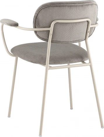 Стул обеденный Stool Group Deia кремовая экокожа черные ножки арт.УТ000040334