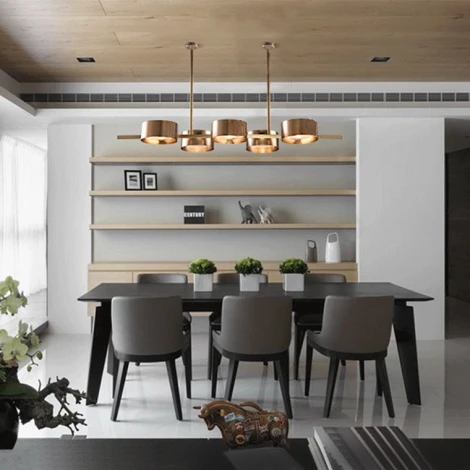 Потолочная люстра на штанге Sound Or6 Suspension Lamp 5 ImperiumLoft Trial01 (102140-26) (220V)