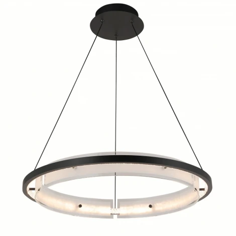 Подвесной светильник светодиодный с пультом iLedex Meridian C4716-60 MBK (220V, на проводе, кольцо)