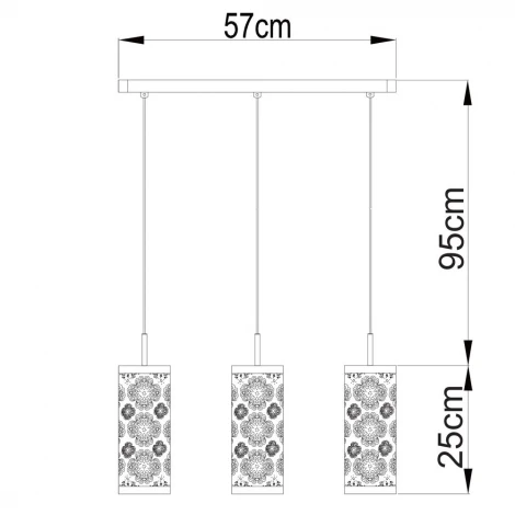 Подвесной светильник Arte Lamp Maestro A2031SP-3WA