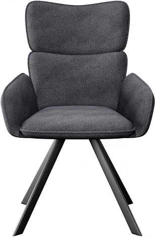Стул DikLine 501 поворотный SB5 серый, ножки черные арт.00-00076321