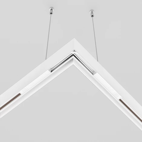 Коннектор питания угловой 15 см Exility белый (магнитный) Maytoni Technical TRA034CPC-42W-15