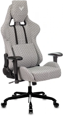 Кресло игровое Zombie VIKING LOFT серый Twist антик с подголов. крестовина металл