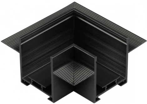 Соединитель угловой "L" для шинопровода встраиваемого в ГКЛ Novotech Easy 135274 черный 24V